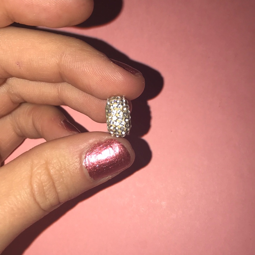 Rhinestone wrap charm for pandora bracelet